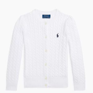 New! Ralph Lauren girls cable knit Cardigan
